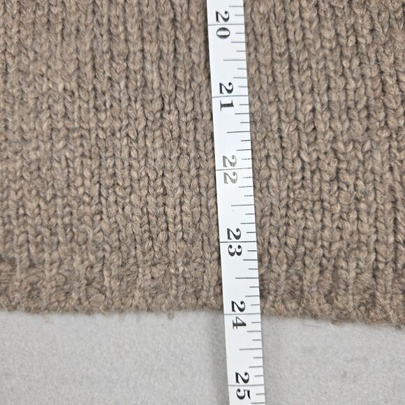 Talbots Petites Womens Small Sweater Cotton Angora Blend Turtleneck Brown - Picture 6 of 8